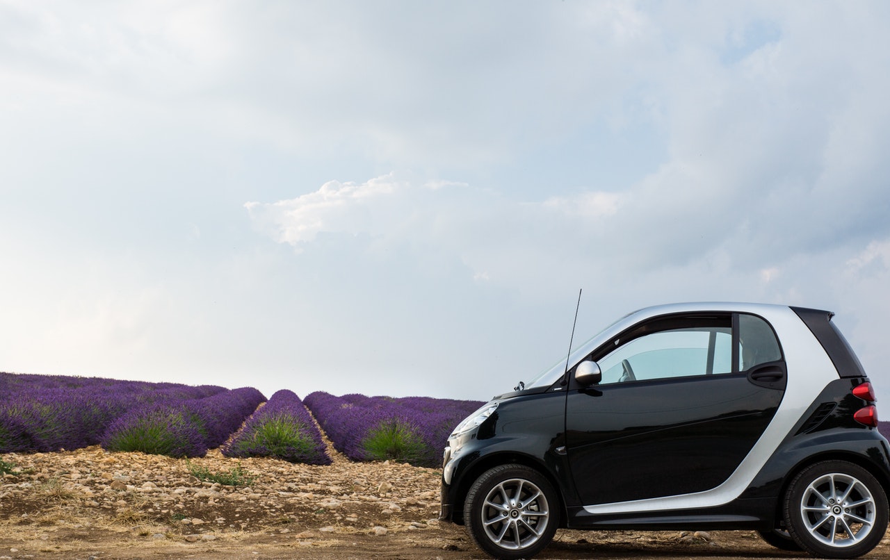 smart car with voice control technology in the field